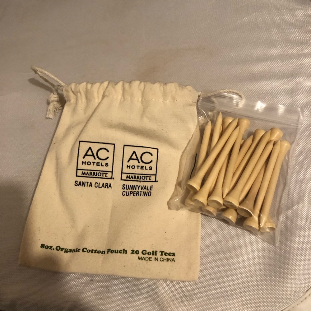 AC Hotels Golf Tees with Pouch- 973 $15 or $13 w/offer